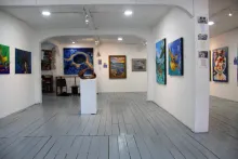 Opening night of the Our Sea, Our Life exhibition at Reyna’s Art Gallery & Café